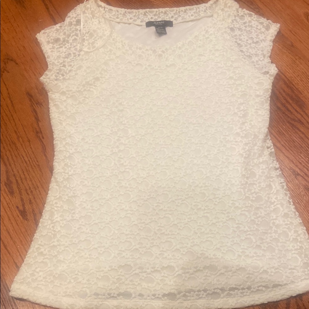 Elegant White Lace Top